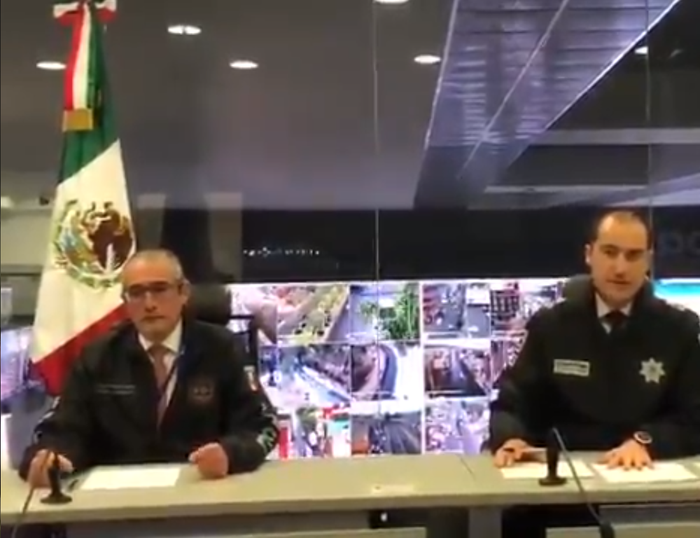 El Fiscal y el secretario de Seguridad del Edomex en un mensaje a medios