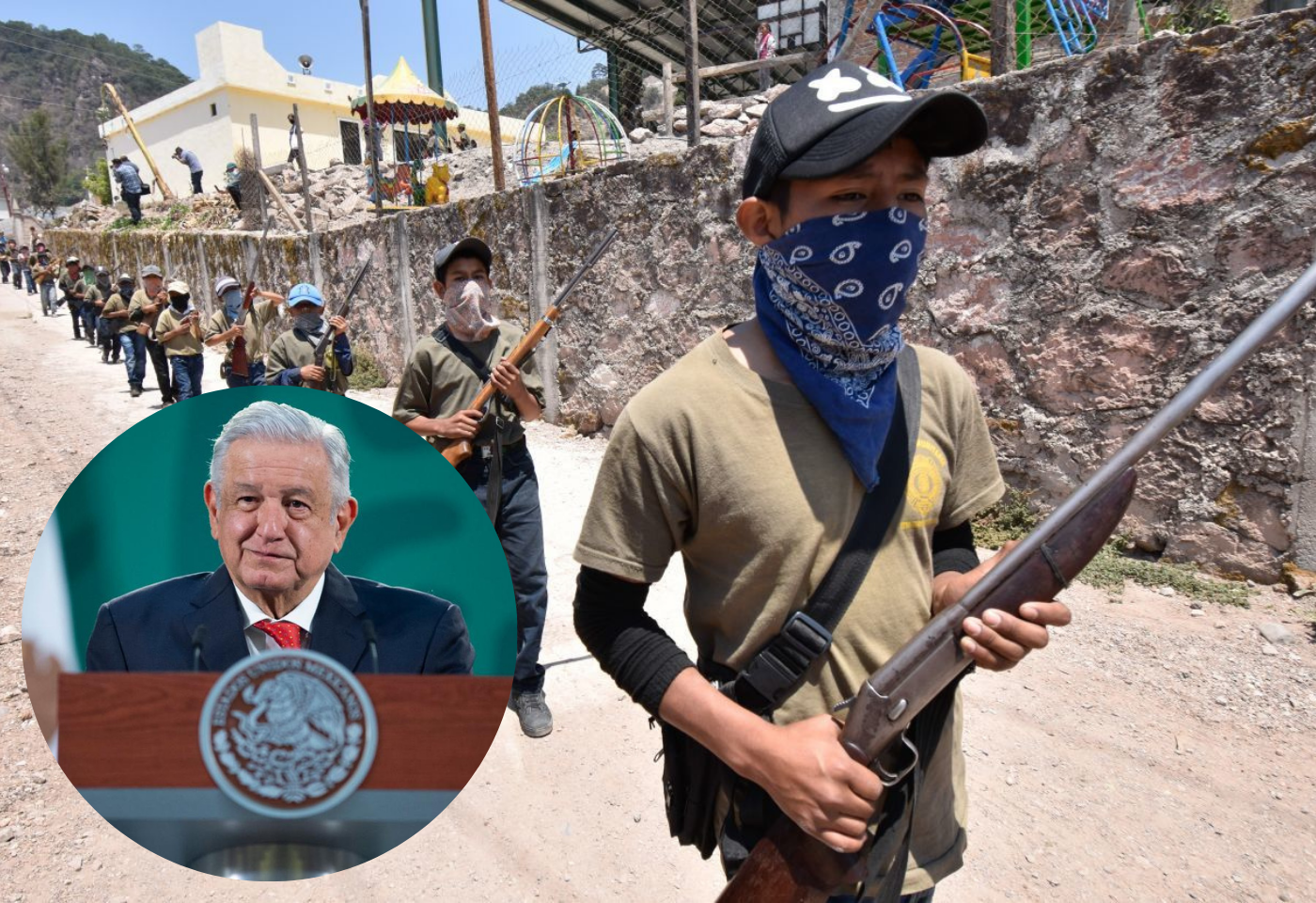 Niños autodefensas y AMLO