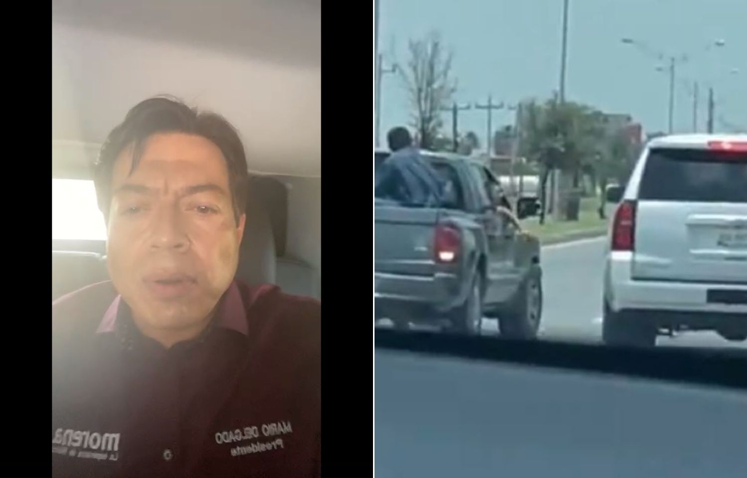 Mario Delgado denunció que, en su gira por Tamaulipas, fue amenazado con armas largas, pero fue desmentido por presuntos policías encubiertos