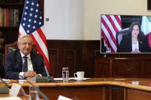 Reunión virtual entre AMLO y Kamala Harris