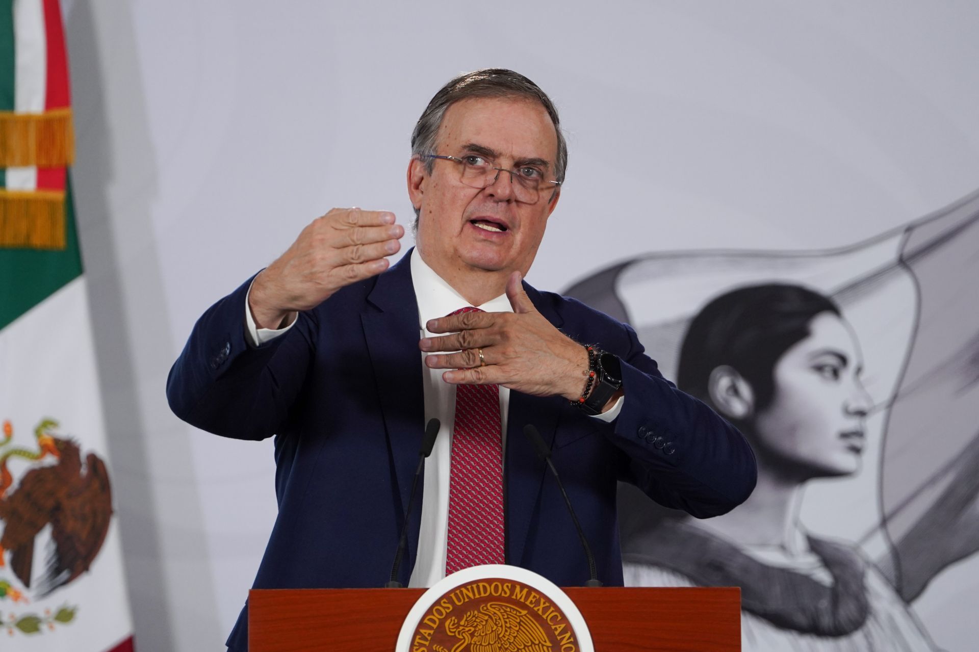 El secretario de Economía, Marcelo Ebrard, respondió este miércoles a las declaraciones del presidente estadounidense Donald Trump, quien afirmó que no le interesa renovar el T-MEC.