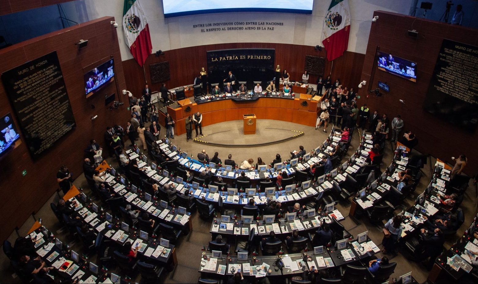 El Senado de la República aprobó en lo general y el lo particular el dictamen que prohíbe que personas con doble nacionalidad puedan ser candidatos a la Presidencia, gubernaturas o jefatura de gobierno de la Ciudad de México.